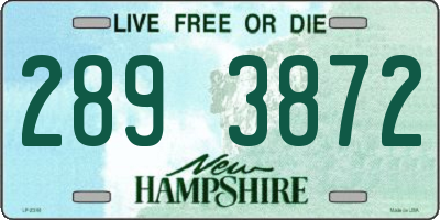 NH license plate 2893872