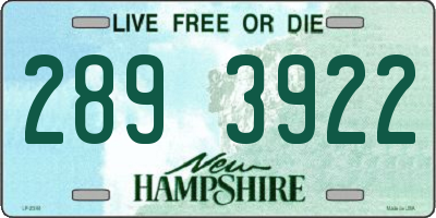 NH license plate 2893922