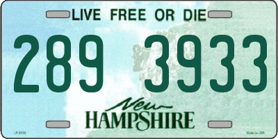 NH license plate 2893933