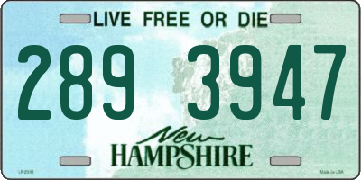 NH license plate 2893947