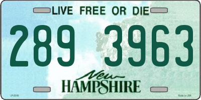 NH license plate 2893963