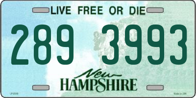 NH license plate 2893993
