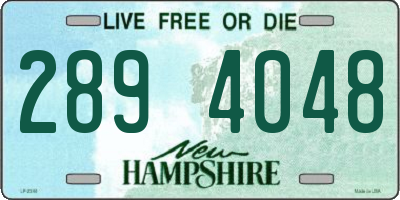 NH license plate 2894048