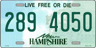 NH license plate 2894050
