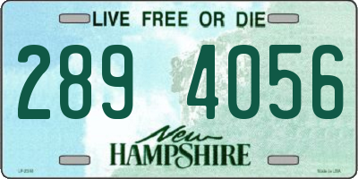 NH license plate 2894056