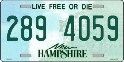 NH license plate 2894059