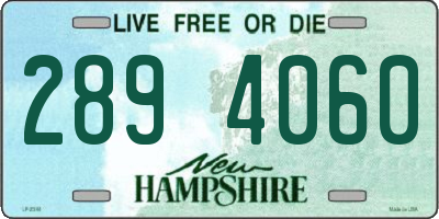 NH license plate 2894060