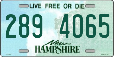 NH license plate 2894065