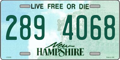 NH license plate 2894068