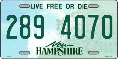 NH license plate 2894070