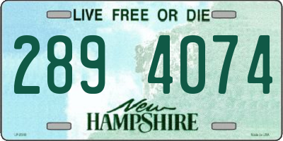 NH license plate 2894074