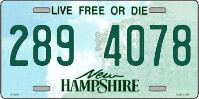 NH license plate 2894078