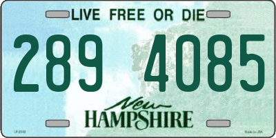 NH license plate 2894085