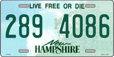 NH license plate 2894086