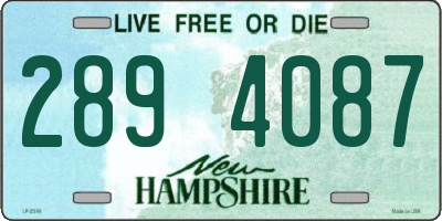 NH license plate 2894087