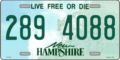 NH license plate 2894088