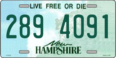 NH license plate 2894091