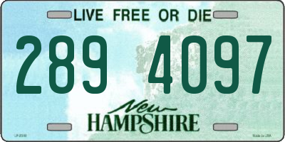 NH license plate 2894097