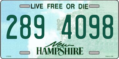 NH license plate 2894098