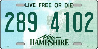 NH license plate 2894102
