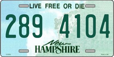 NH license plate 2894104