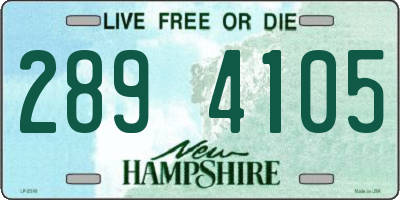 NH license plate 2894105