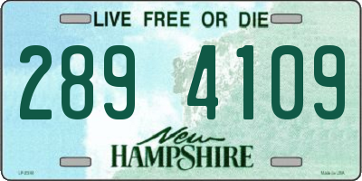 NH license plate 2894109