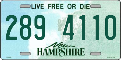 NH license plate 2894110