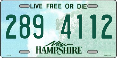 NH license plate 2894112