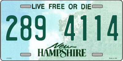 NH license plate 2894114