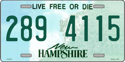 NH license plate 2894115