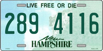 NH license plate 2894116