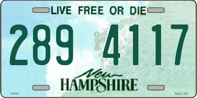 NH license plate 2894117