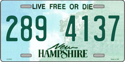 NH license plate 2894137