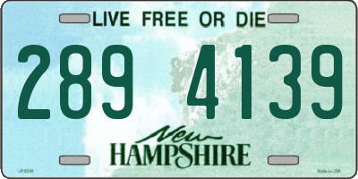 NH license plate 2894139