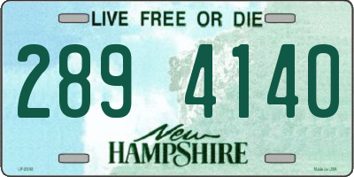 NH license plate 2894140