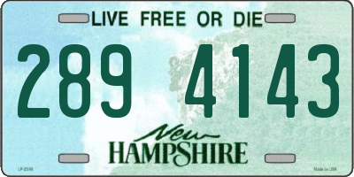 NH license plate 2894143