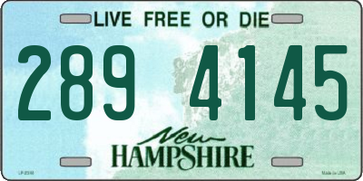 NH license plate 2894145