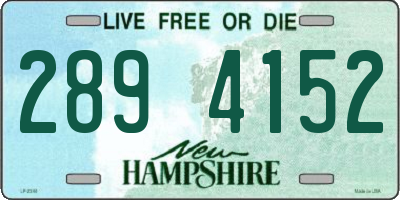 NH license plate 2894152