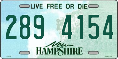 NH license plate 2894154