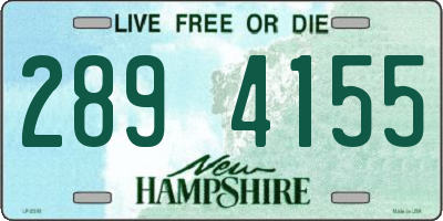 NH license plate 2894155