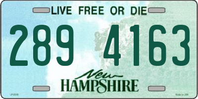 NH license plate 2894163