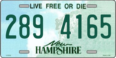 NH license plate 2894165