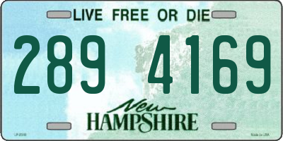 NH license plate 2894169