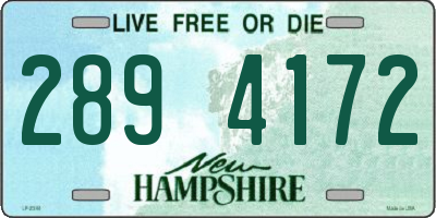 NH license plate 2894172