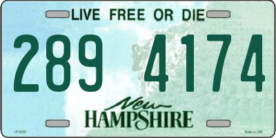 NH license plate 2894174