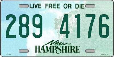 NH license plate 2894176