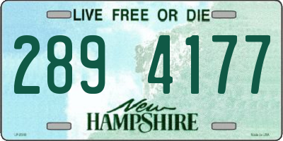 NH license plate 2894177