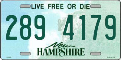 NH license plate 2894179