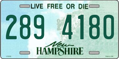 NH license plate 2894180